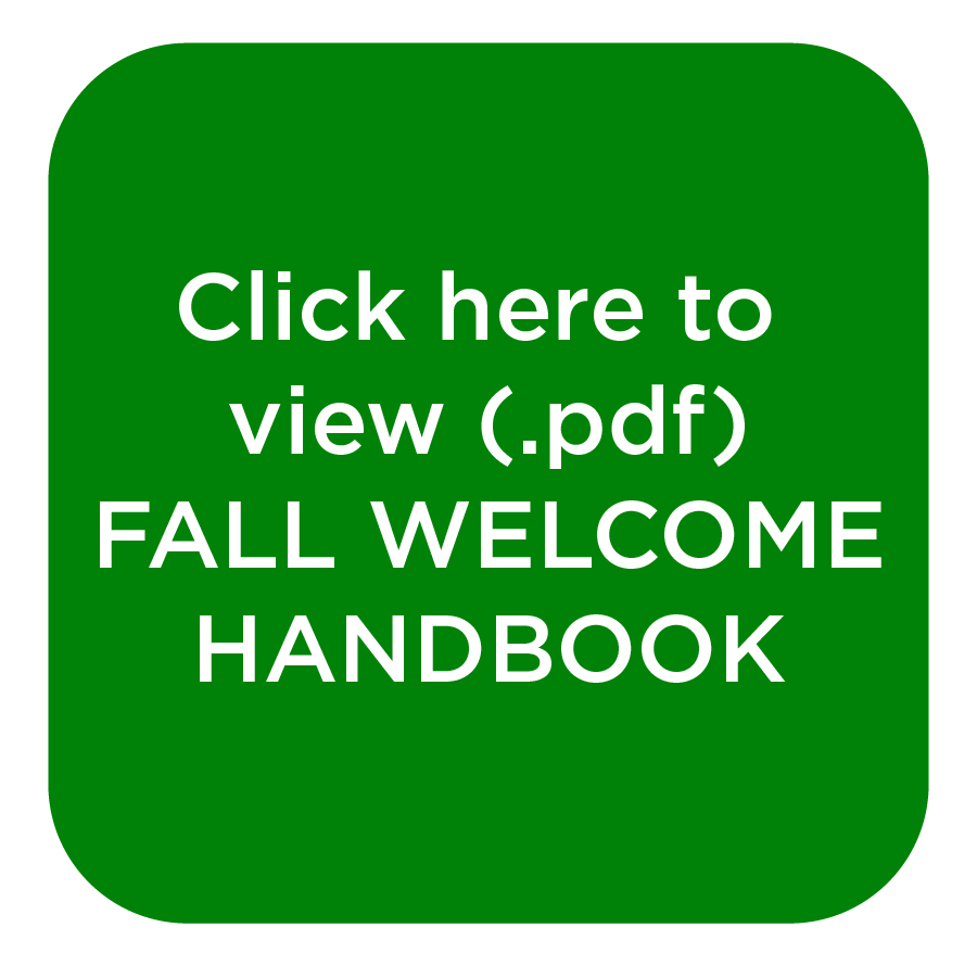 fall welcome handbook